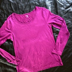 Danskin Fuchsia Long Sleeve Blouse